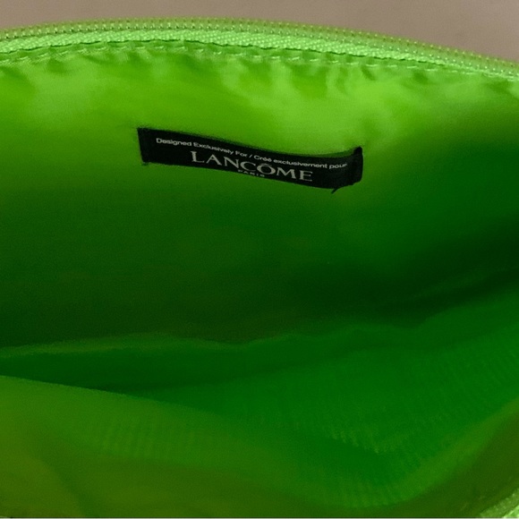 Set of 2 cosmetic make-up travel bags pink Estee Lauder bag Green Lancome bag - Picture 6 of 9